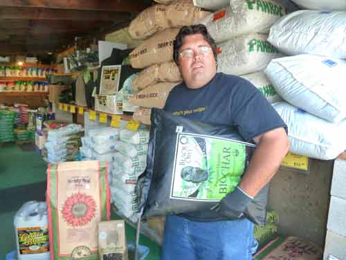Eric loading fertilizers and dry goods